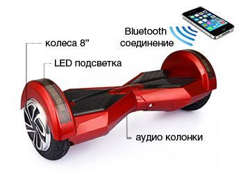 Гироскутер Smart Balance Transformer LED 8" Фиолетовый